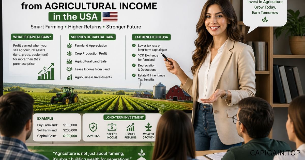 capital gain from agricultural